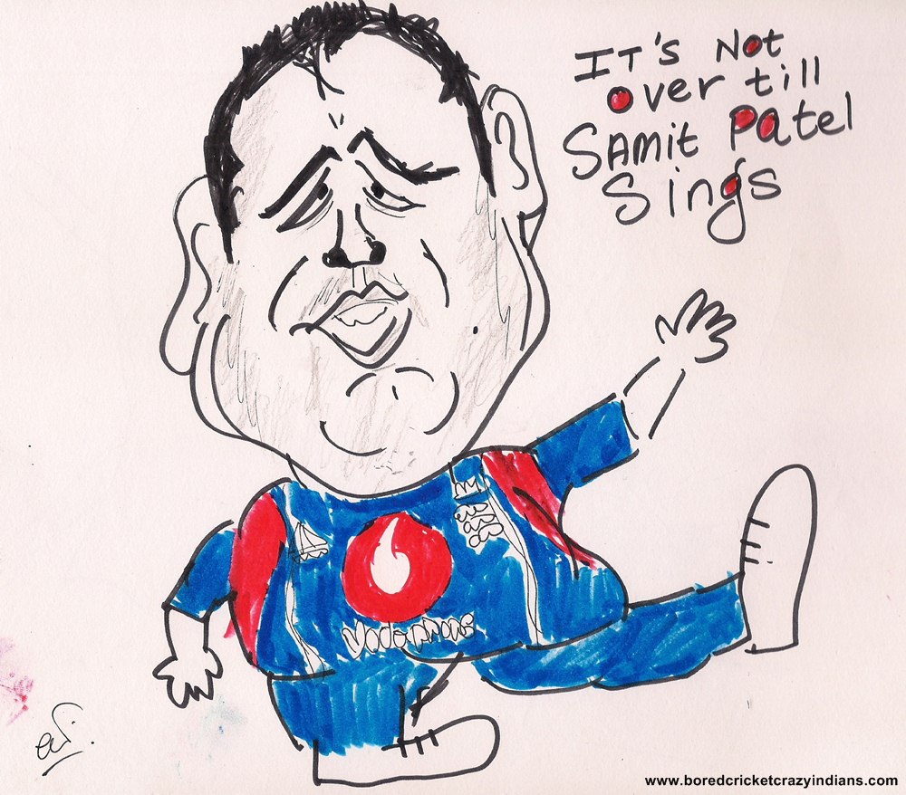 Cricketer Cartoon
