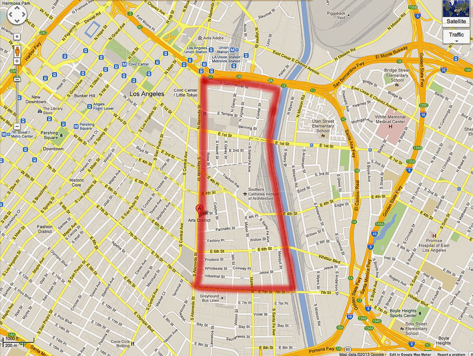 La Arts District Map Bob Jensen Photography: Los Angeles Art's District Revisited