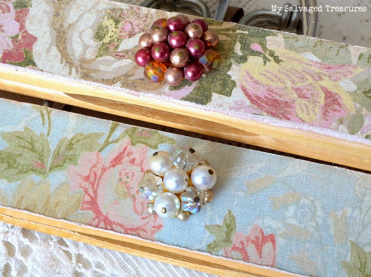 craft paper vintage earrings decorated hangers