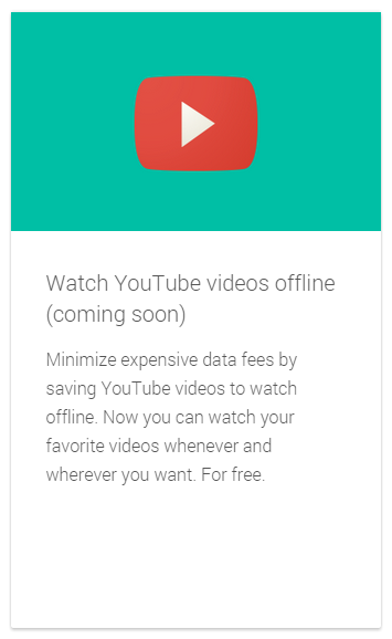YouTube offline access