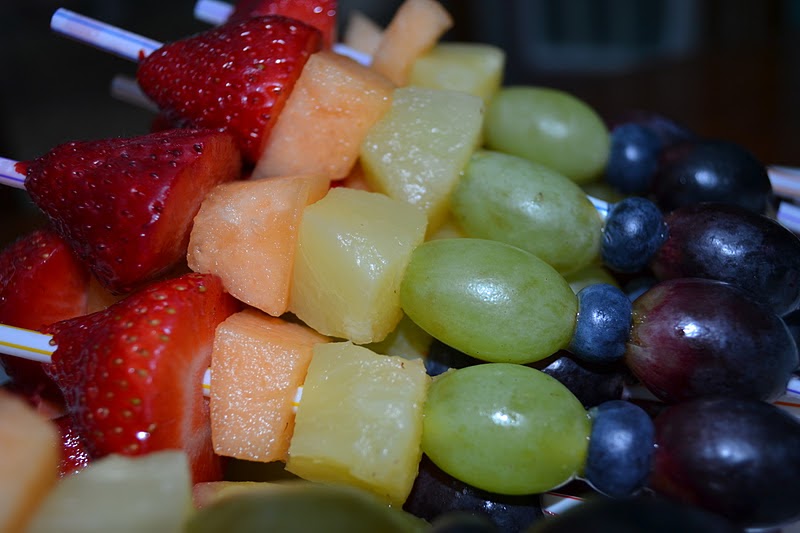 Sweet Morris Rainbow Fruit Kabobs