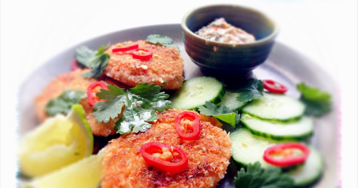 Toast Thai Salmon Fish Cakes