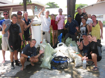 Chaweng beach underwater clean up