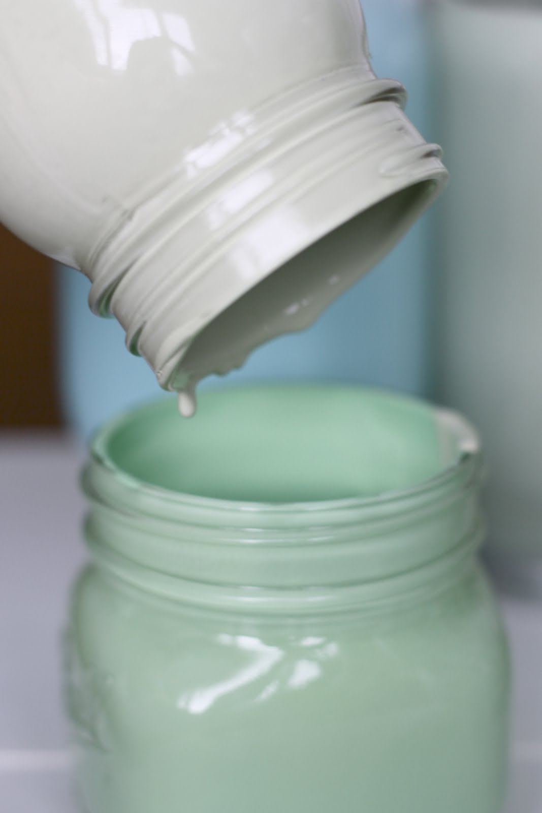 craftedbylindy DIY Pretty Painted Glass Jars