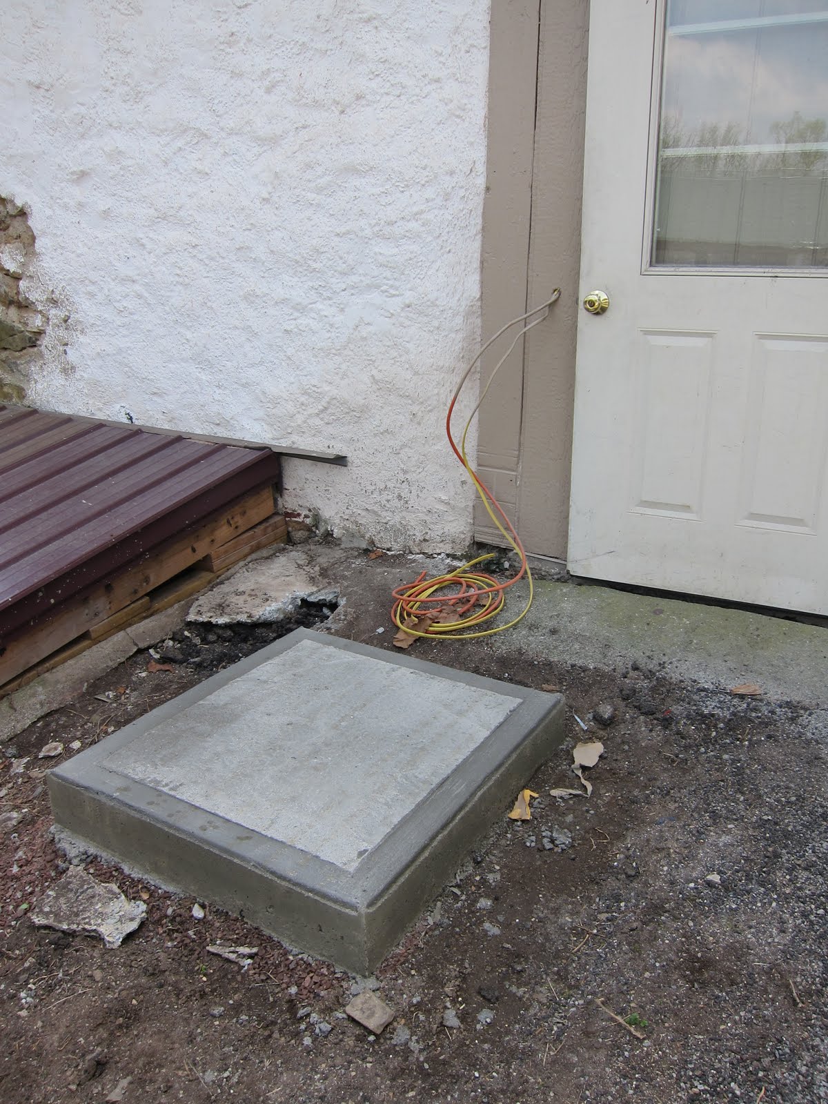 STONE BARN CELLARS WINERY Concrete Pad is Ready for Air Conditioning Unit