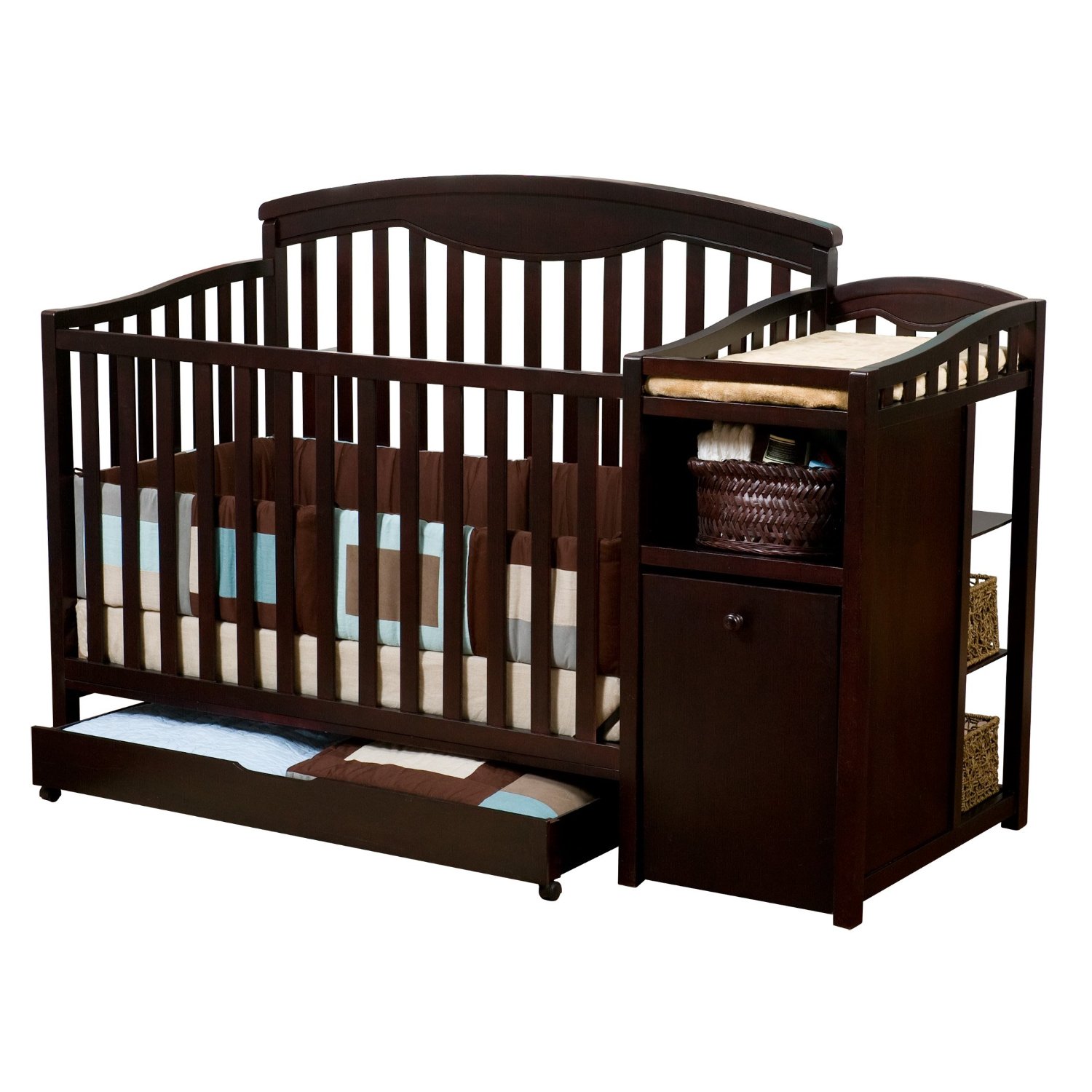 crib with pull out bed
