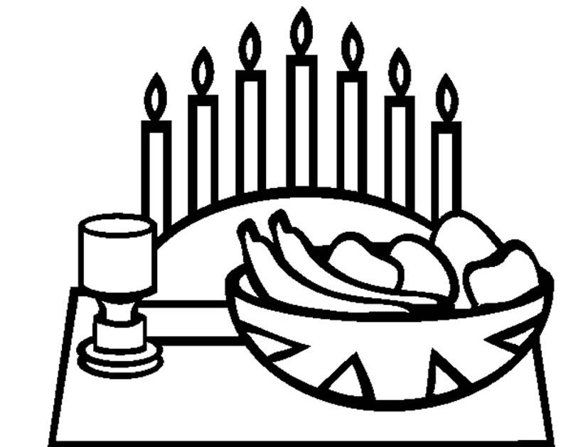 Kwanzaa Coloring Page 022511» Vector Clip Art - Free Clip Art Images