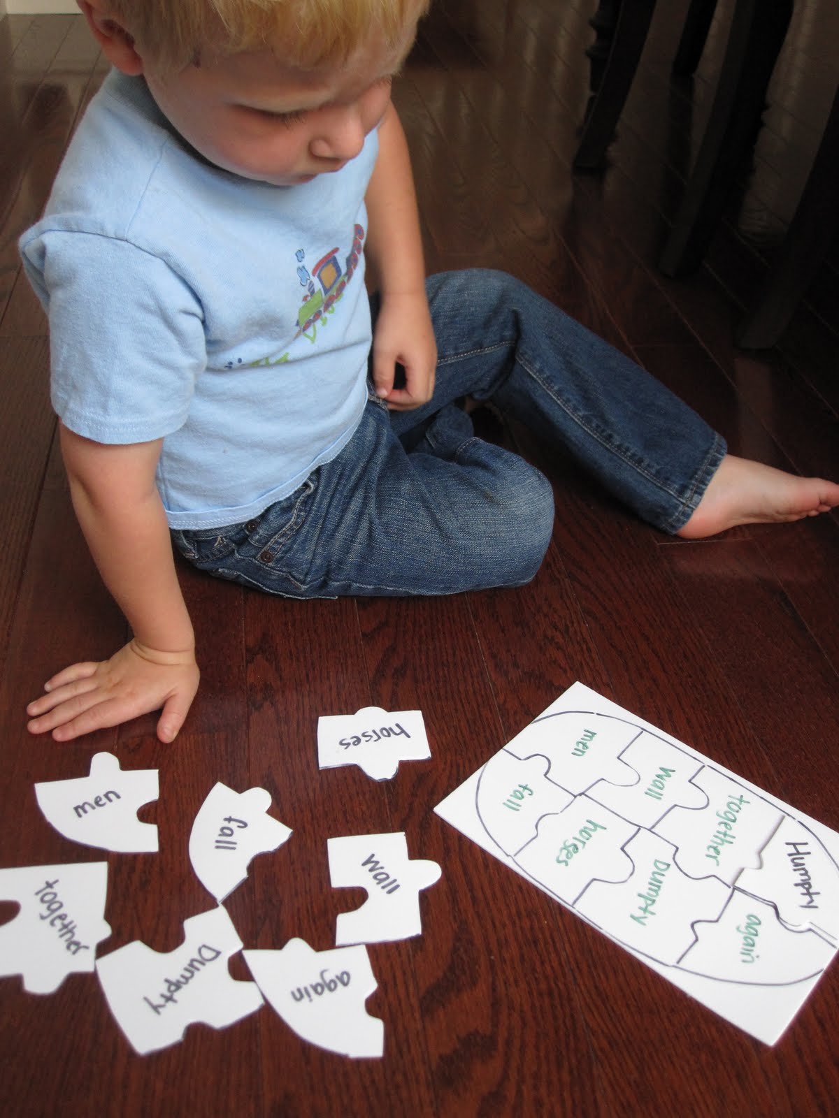 Toddler Approved!: Humpty Dumpty Word Puzzle