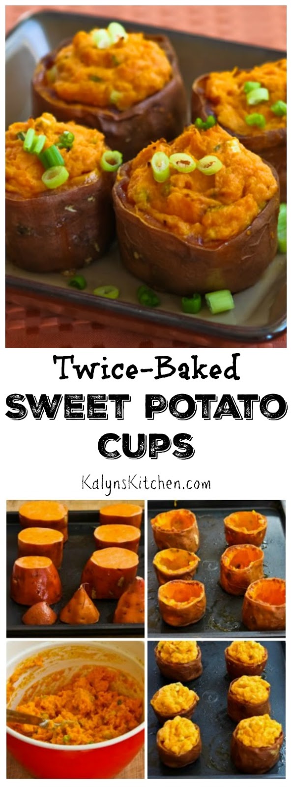 TwiceBaked Sweet Potato Cups with Sour Cream, Chipotle, and Lime