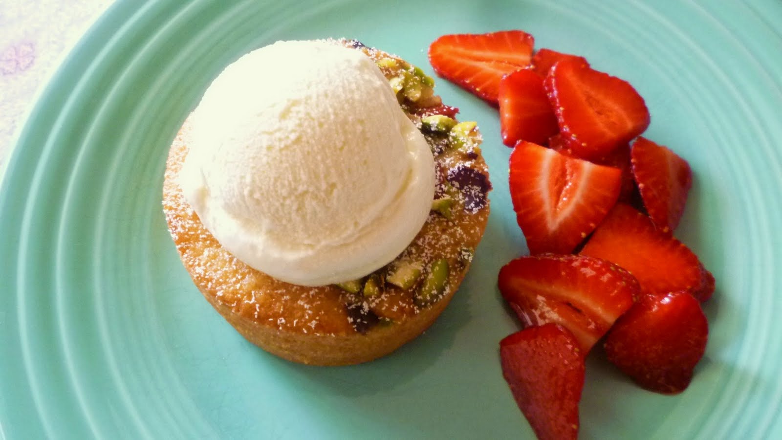 For Love of the Table Buttermilk Tea Cakes with Fresh Fruit...perfect