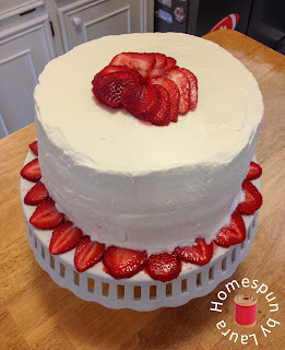 homemade strawberry cake