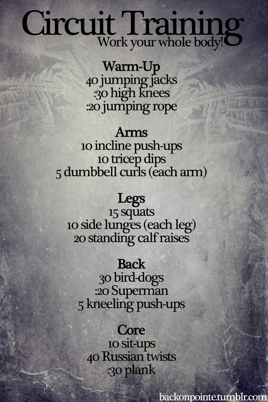 Body Weight Circuit Training For Weight Loss