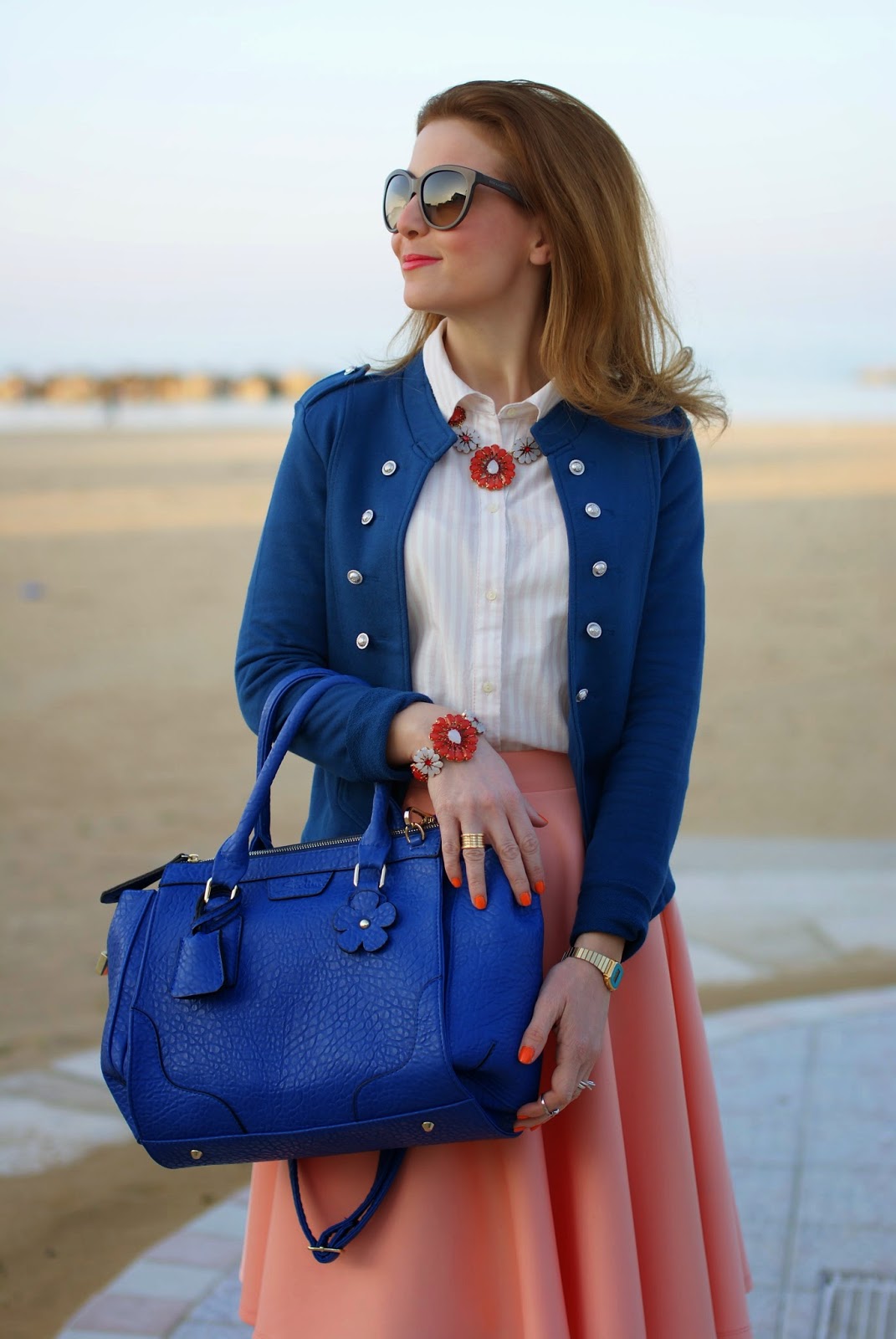 Sodini primavera estate 2014, orange necklace and bracelet, Fashion and Cookies, fashion blogger