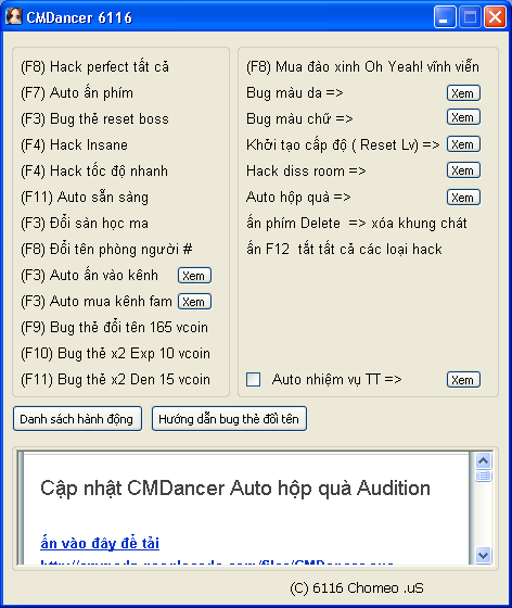 •CMDancer 6116 | Auto NVTT Full | Hack Bug Mau Chu Hack+cmdancer+6116