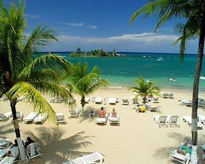 Beautiful Beaches on Jamaica Coast-line..