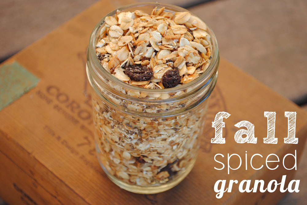 Fall Spiced Granola Fit Foodie Finds