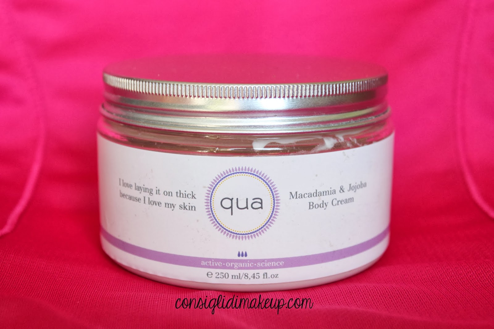 Review Macadamia e Jojoba Body Cream QUA Organic Consigli di