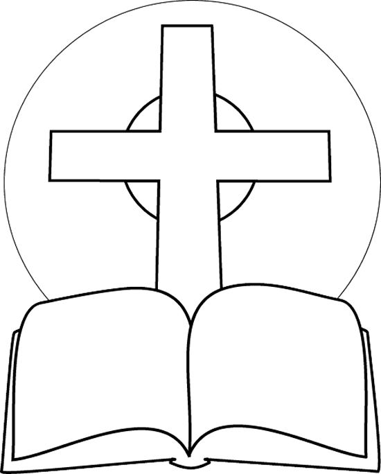 Cross Coloring Page Template