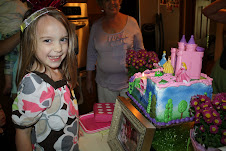 Birthday girl with cake