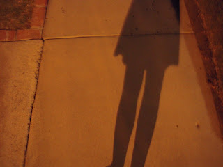 Picture of a woman's shadow.