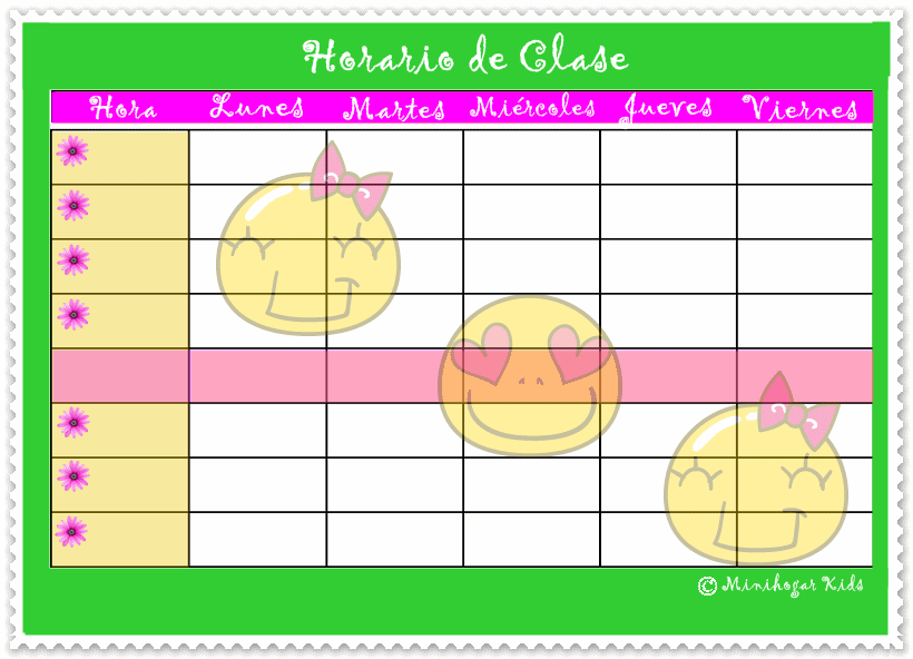 Horarios buhos Minihogar Kids