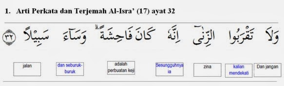 Al Isra Ayat 32 Arti Perkata