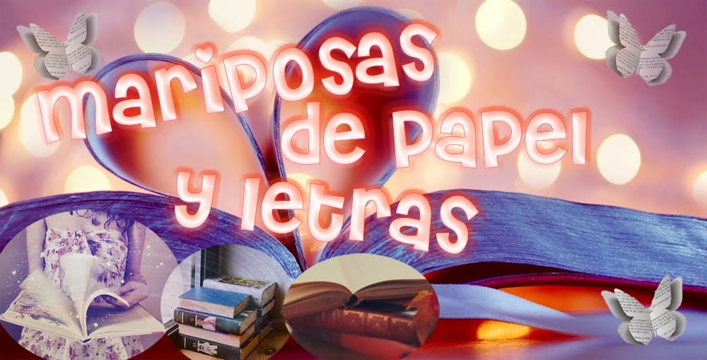 Mariposas de papel y letras