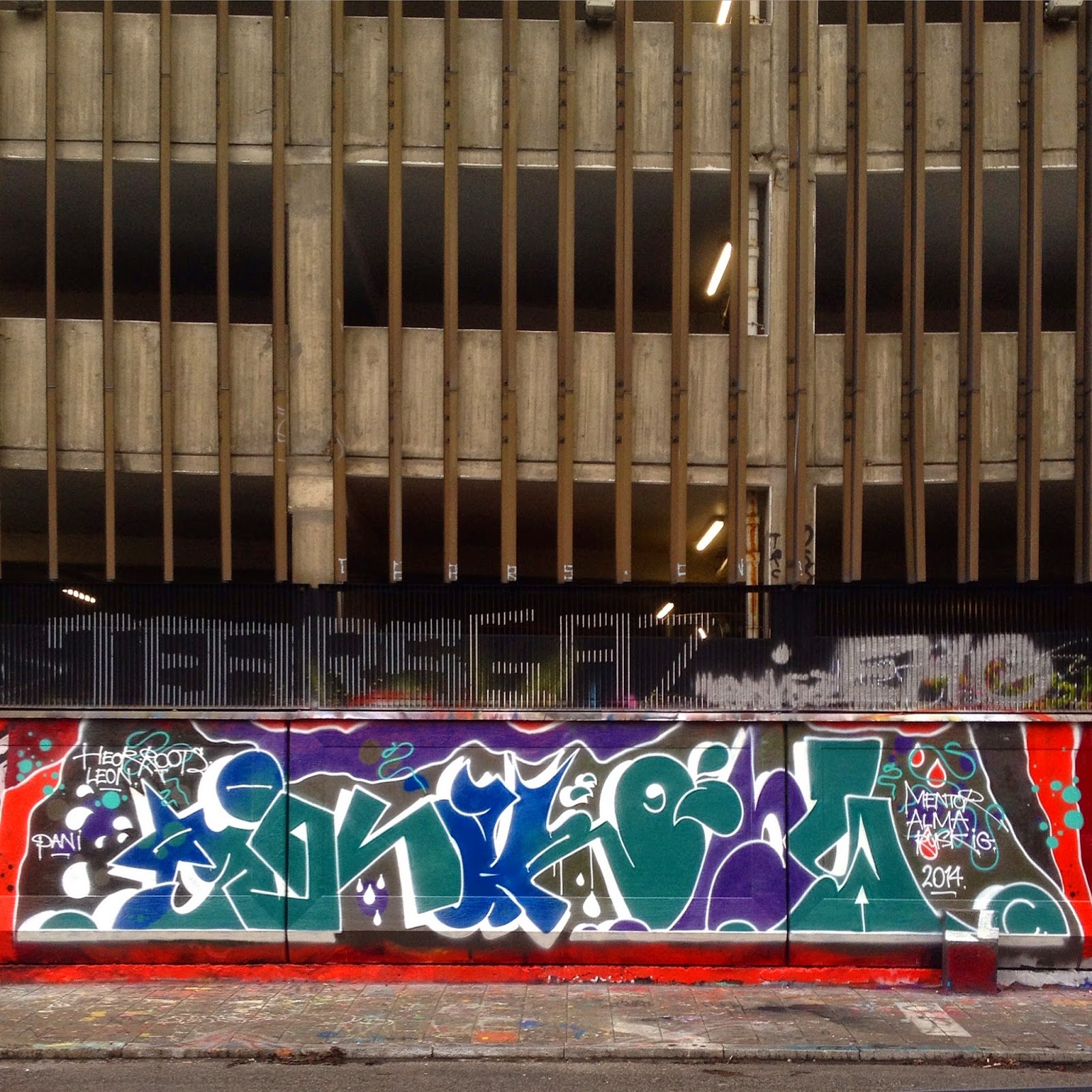 211 Bernard Bathroom Chalk Graffiti