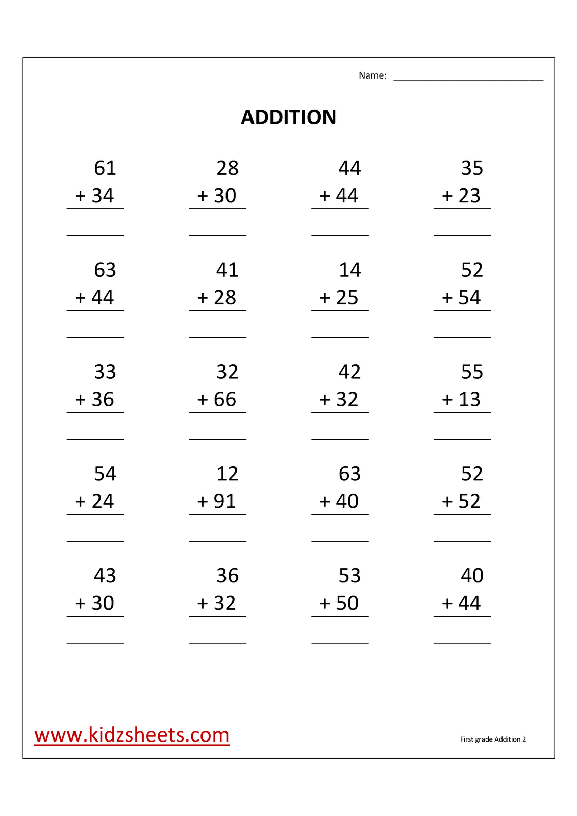 Worksheets First Grade Addition Worksheets worksheet 8001035 printable addition worksheets first grade 1st grade