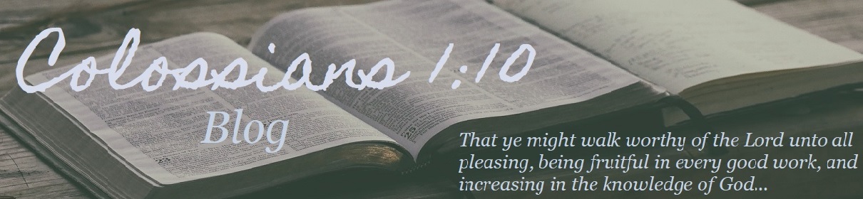 Colossians 1:10 Blog