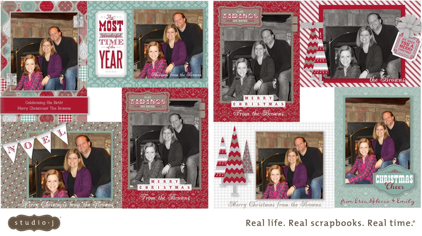 Show Me Scrapping Blog: How to make Custom Christmas Photo Cards in Studio J