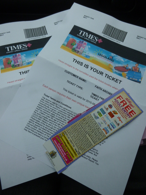 legoland pretend ticket