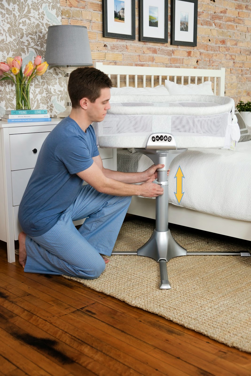 halo bassinest height adjustment