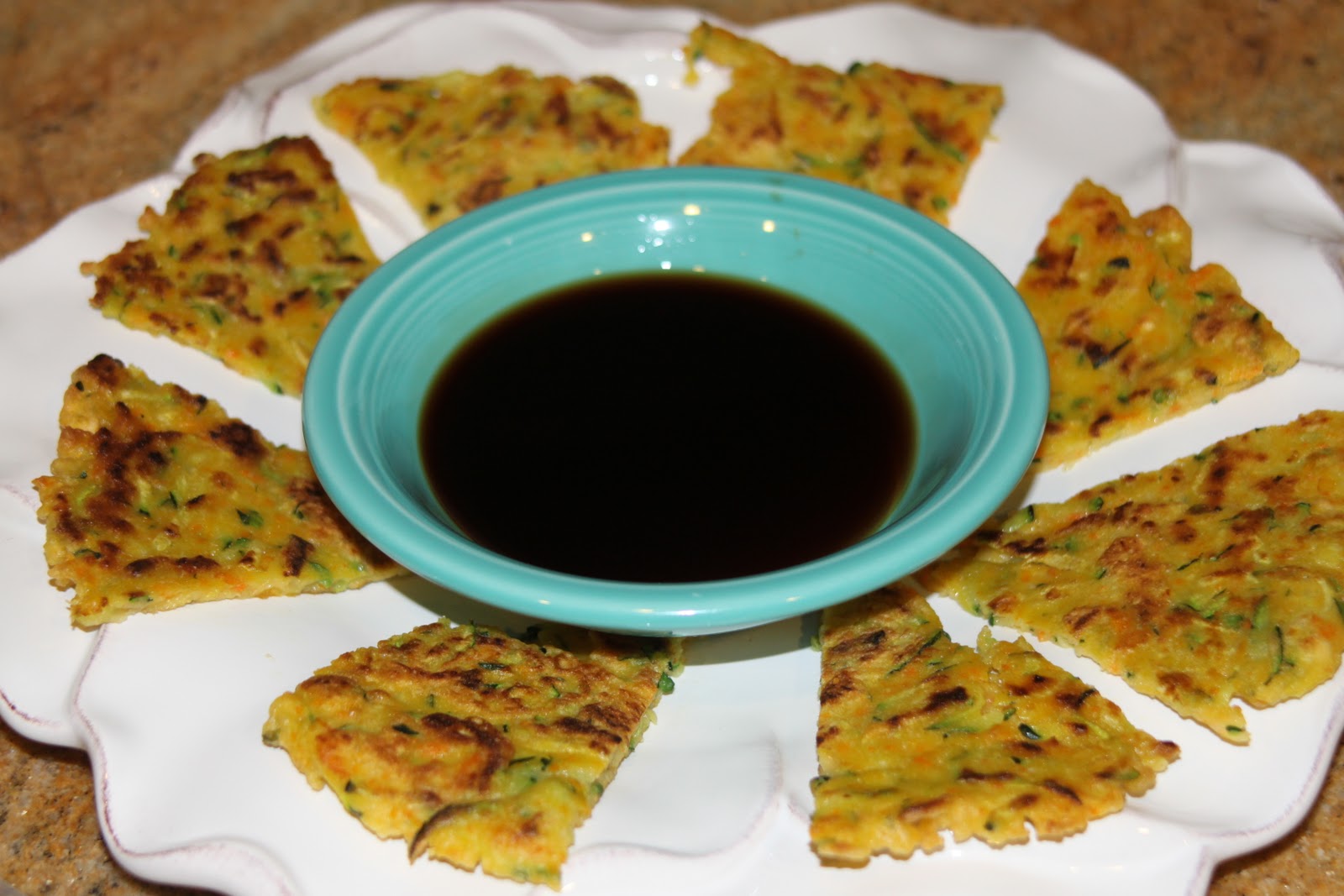 cooking out of the box Hobak Jeon (Korean zucchini pancakes)