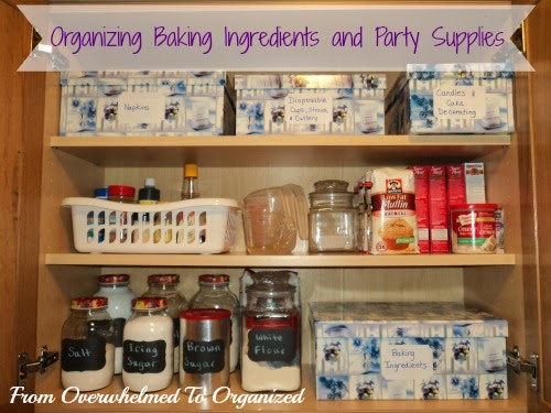 Baking organizing tips
