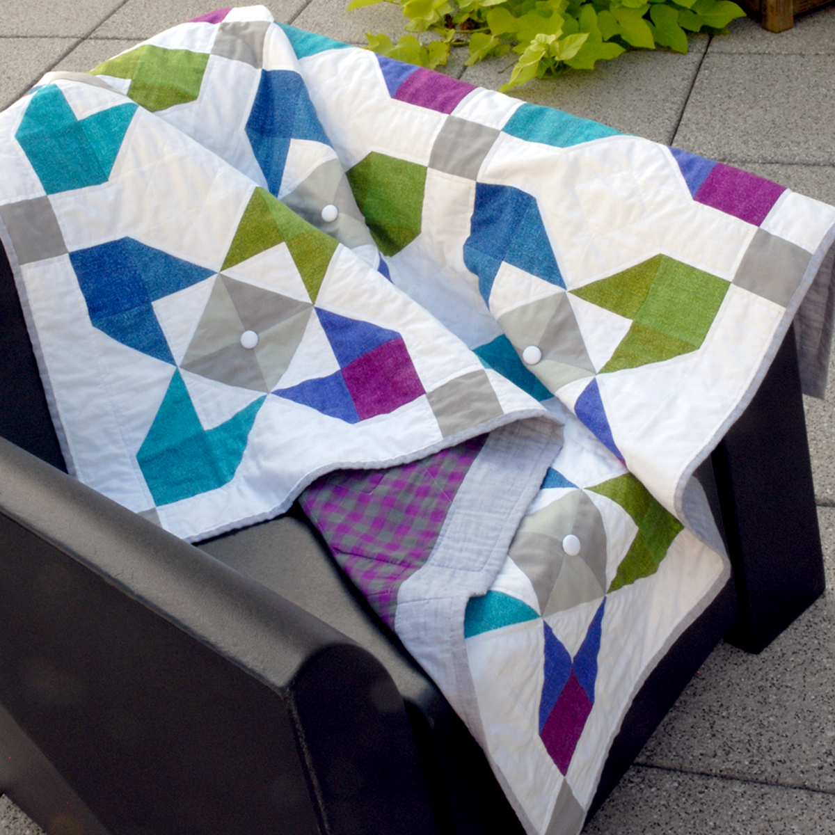 made by ChrissieD On The Bright Side Quilt