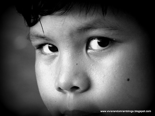 a black and white portrait. Camera used: Panasonic Lumix FZ35