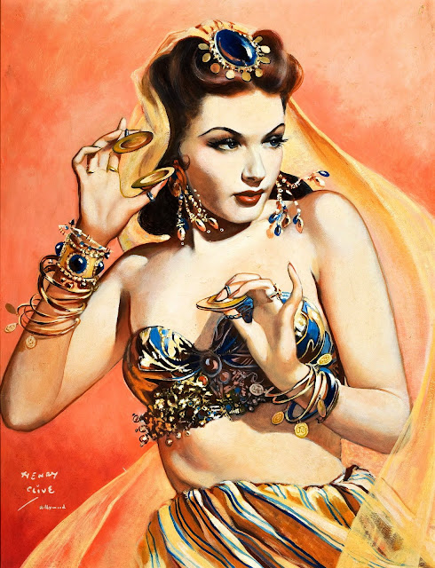 Henry O'Hara Clive vintage pin up girl