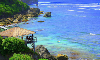 Blue Point Beach Sea in Bali Indonesia
