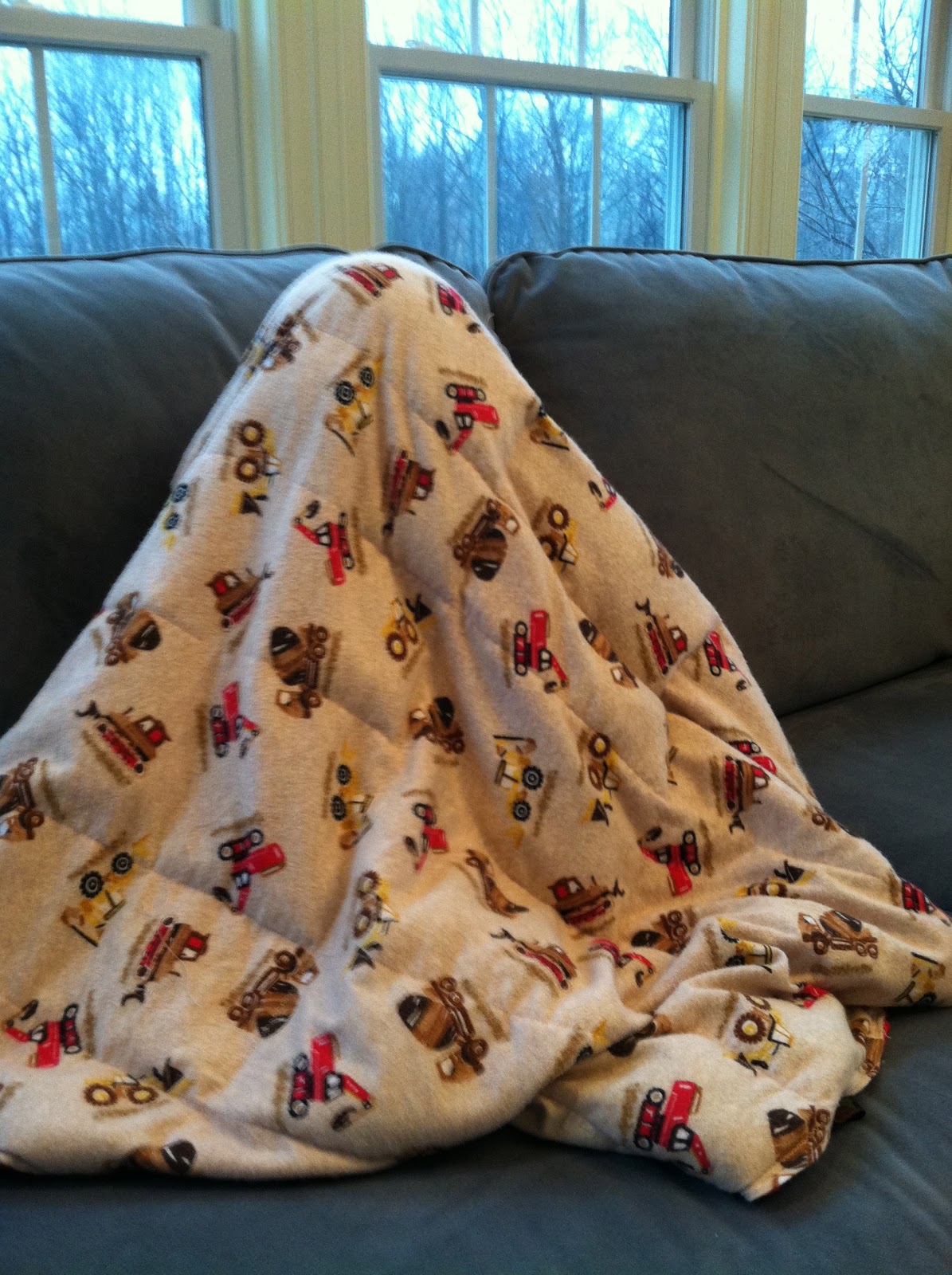 Lipstick and Sawdust Sensory Weighted Blanket