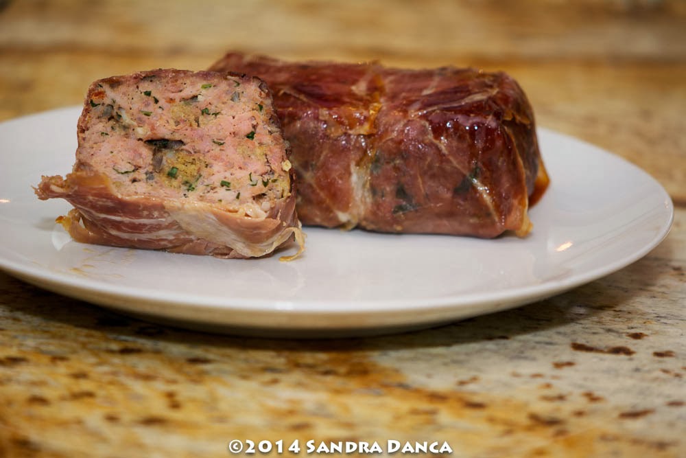 soffritto Prosciutto Wrapped Meatloaf