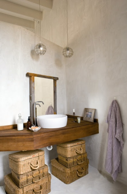 MI RINCÓN DE SUEÑOS: BAÑOS ESTILO RUSTICO