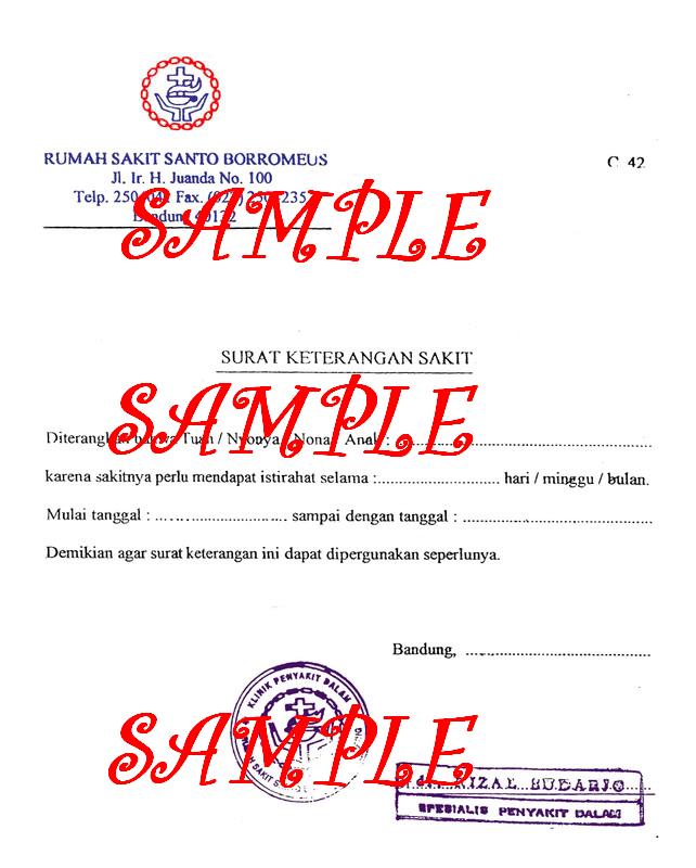 Dunia Database Marketing Jual Surat Keterangan Sakit Dokter