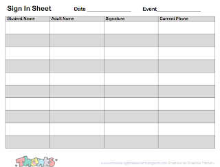 me and my kindergarten gang parent teacher conference freebie parent teacher conference sign in sheet