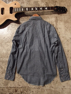 engineered garments western shirt blue chambray indigo denim shirting