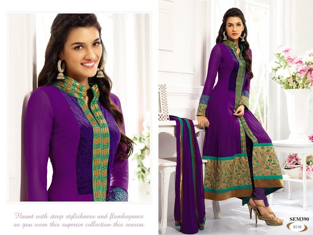  Designer Purple Long Anarkali Suit
