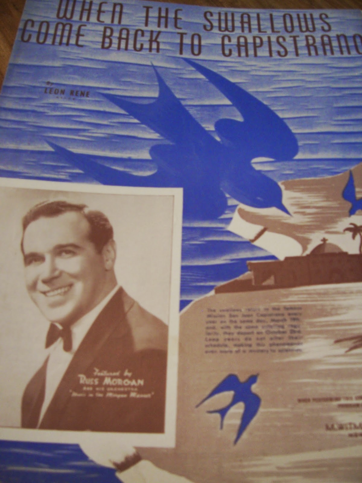 The Man in the Van When The Swallows Come Back To Capistrano