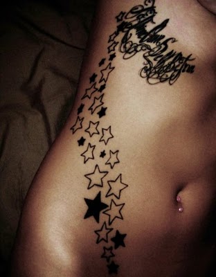Stars Down Side Hot Tattoo Voted 55 by 233 votes 