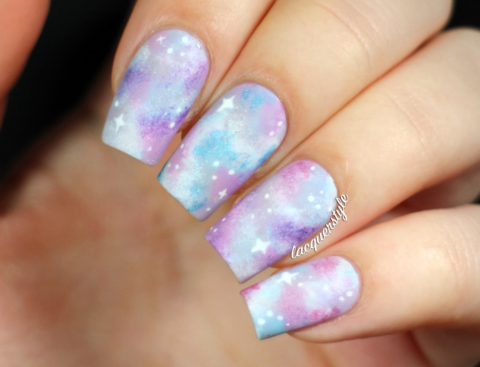 Pastel Galaxy Nails