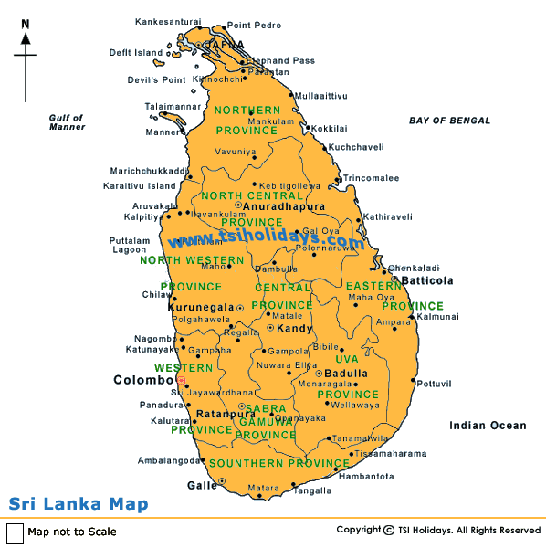 sri lanka road map with distance pdf